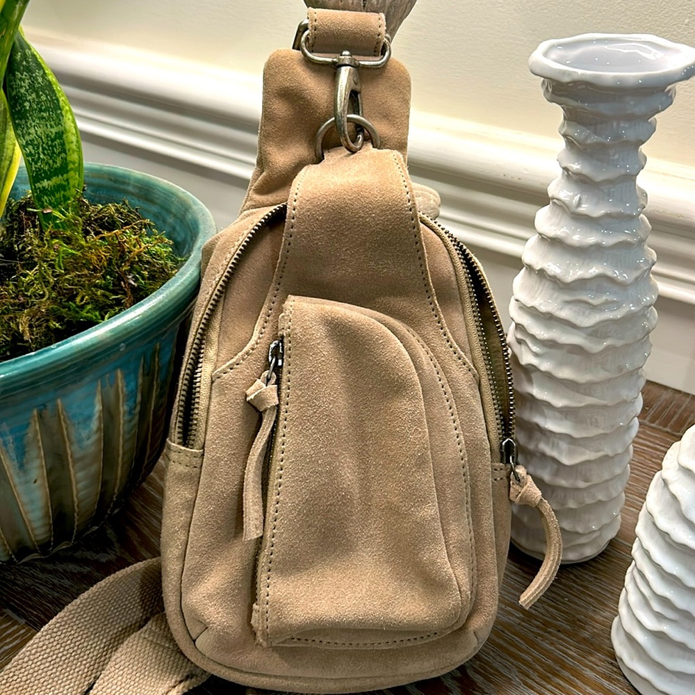 Free People suede crossbody
